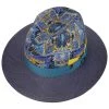 Palcanto Panama Brim Leinenhut By Alfonso DEste -Stetson Speichern Palcanto Panama Brim Leinenhut by Alfonso D Este blau gelb.61693 1rf217