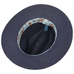 Palcanto Panama Brim Leinenhut By Alfonso DEste -Stetson Speichern Palcanto Panama Brim Leinenhut by Alfonso D Este blau gelb.61693 2rf217