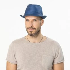 Payato Jeans Denim Trilby Hut By Lierys -Stetson Speichern Payato Jeans Denim Trilby Hut by Lierys.47183 8