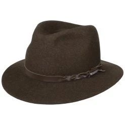 Pontesco Traveller Wollhut By Stetson -Stetson Speichern Pontesco Traveller Wollhut by Stetson dunkelbraun.62344 rf17