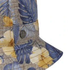 Printed Leaves Bucket Leinenhut By Lierys
