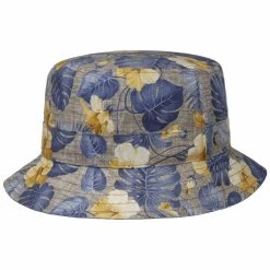 Alternative view of Printed Leaves Bucket Leinenhut By Lierys