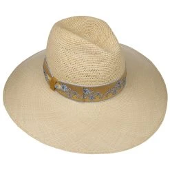 Reverse Crown Flower Strohhut By Borsalino