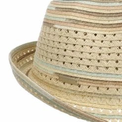 Revola Trilby Strohhut By Seeberger -Stetson Speichern Revola Trilby Strohhut by Seeberger hellblau.64878 4rf9
