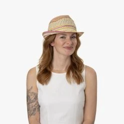 Revola Trilby Strohhut By Seeberger -Stetson Speichern Revola Trilby Strohhut by Seeberger.64878 7