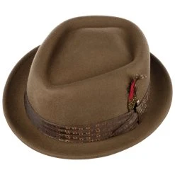 Stout Pork Pie Wollfilzhut By Brixton -Stetson Speichern Stout Pork Pie Wollfilzhut by Brixton braun.48946 1rf11