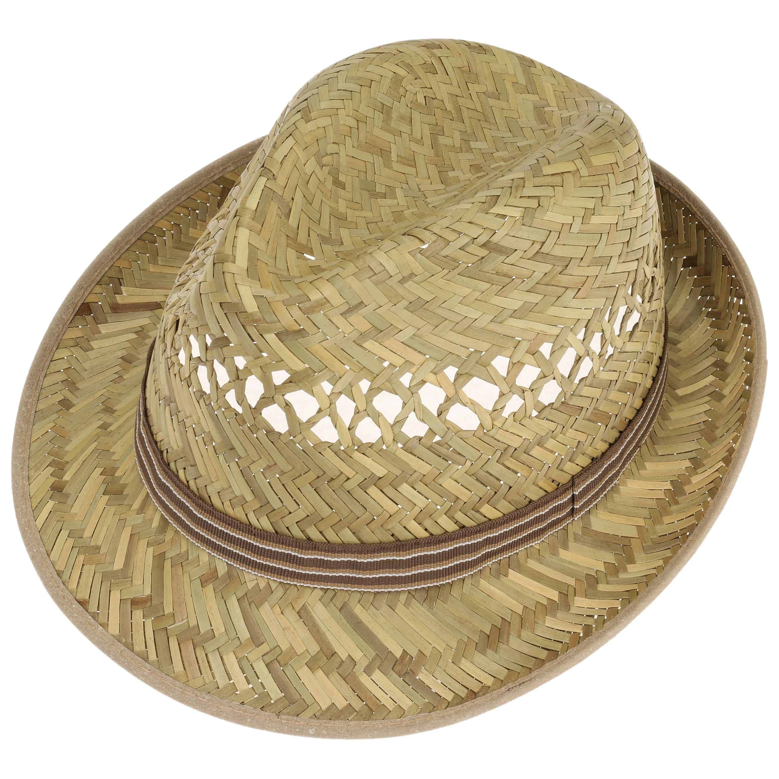 Striped Ribbon Trilby Strohhut By Lipodo 3 Striped Ribbon Trilby Strohhut By Lipodo