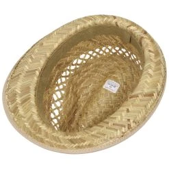 Alternative view of Striped Ribbon Trilby Strohhut By Lipodo
