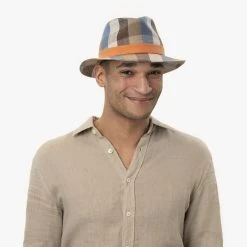 Summercheck Traveller Stoffhut By Lierys -Stetson Speichern Summercheck Traveller Stoffhut by Lierys.58643 8