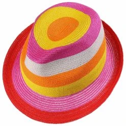 Svenja Stripes Trilby Hut By Mayser -Stetson Speichern Svenja Stripes Trilby Hut by Mayser rot.54147 1rf3