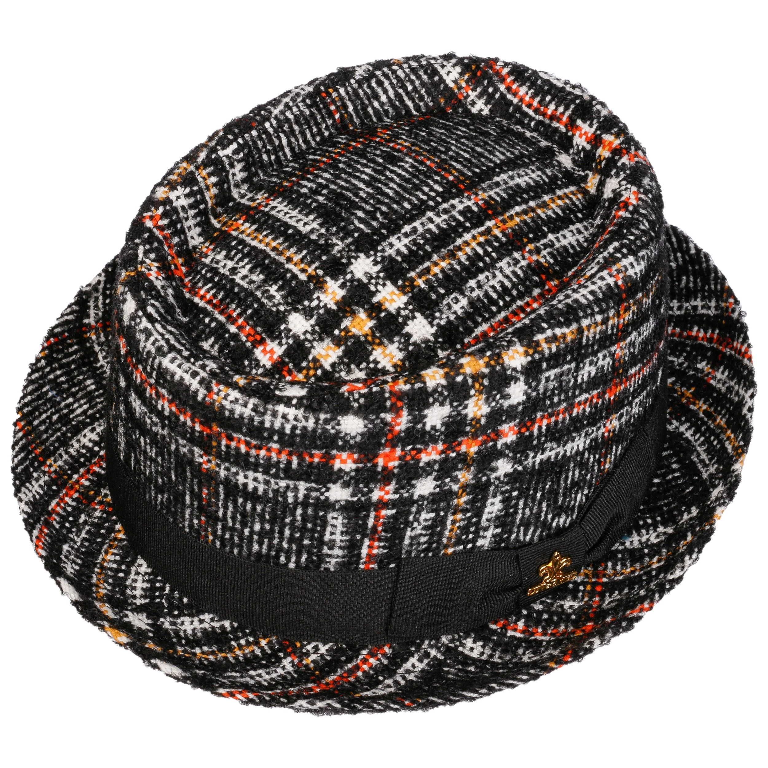 Tacola Check Pork Pie Wollhut By Lierys Gold 3 Tacola Check Pork Pie Wollhut By Lierys Gold