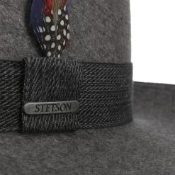 Tarvenco Fedora Wollhut By Stetson -Stetson Speichern Tarvenco Fedora Wollhut by Stetson grau.62332 4rf13