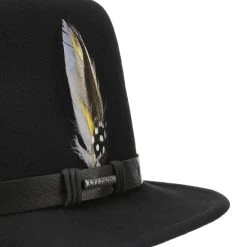 Tenlock Traveller VitaFelt Wollhut By Stetson -Stetson Speichern Tenlock Traveller VitaFelt Wollhut by Stetson schwarz.58843 4rf4