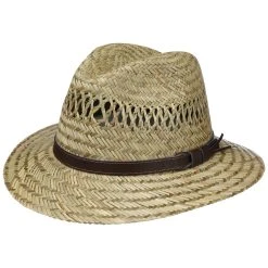 Traveller Strohhut Mit Lederband By Lipodo -Stetson Speichern Traveller Strohhut mit Lederband by Lipodo natur.61011 rf40