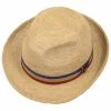 Tricolour Band Crochet Trilby By Lierys -Stetson Speichern Tricolour Band Crochet Trilby by Lierys natur.53413 1rf40