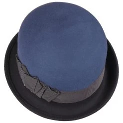 Twotone Glocke Filzhut By Bedacht -Stetson Speichern Twotone Glocke Filzhut by bedacht blau.54615 1rf2