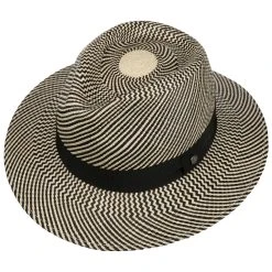 Twotone Stripes Traveller Panamahut By Lierys