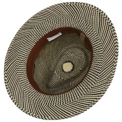 Alternative view of Twotone Stripes Traveller Panamahut By Lierys