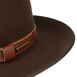 Vanderson Fedora Haarfilzhut By Stetson -Stetson Speichern Vanderson Fedora Haarfilzhut by Stetson dunkelbraun.62331 4rf17