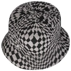 Warped Check Bucket Stoffhut By Kangol
