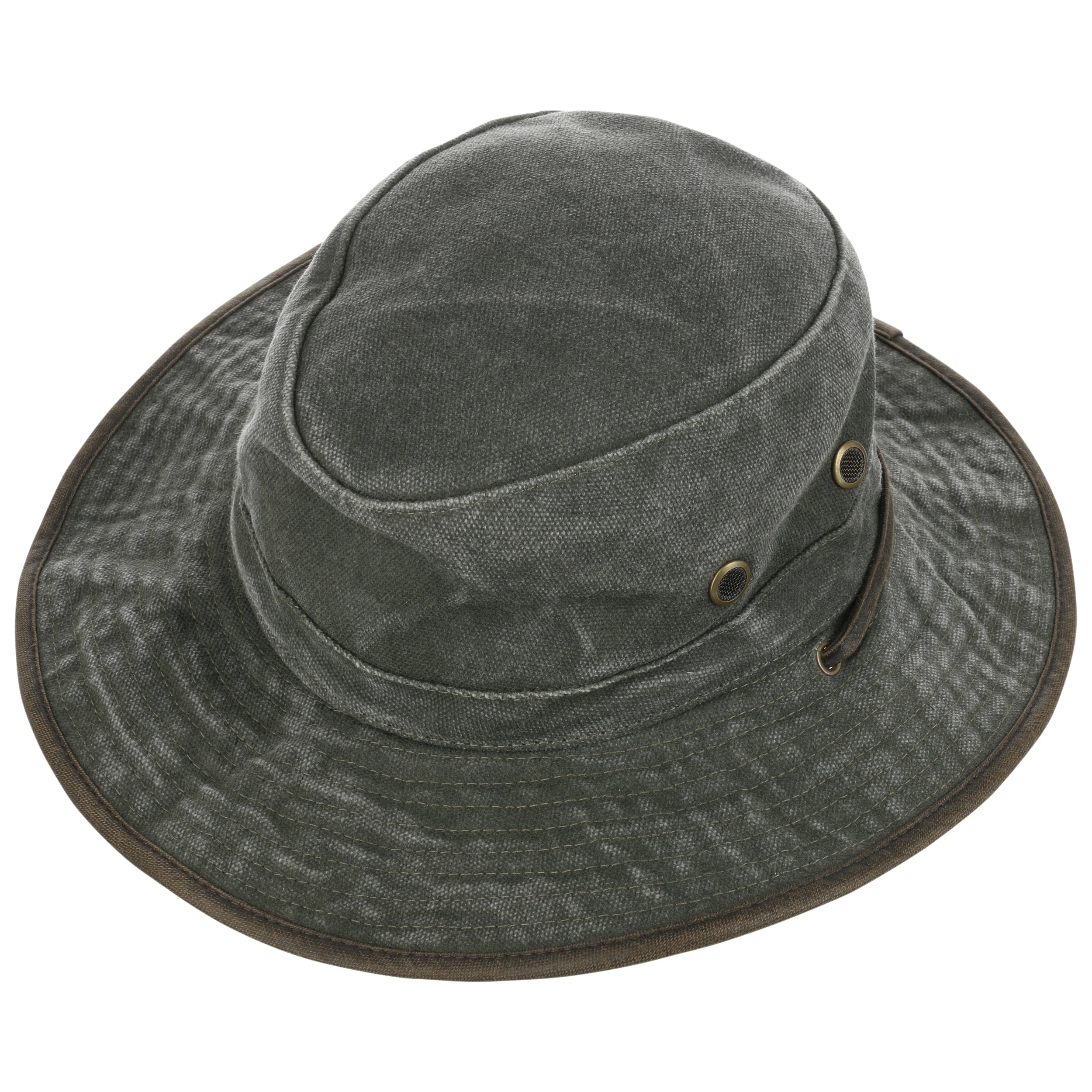 Hutshopping Washed Cotton Stoffhut Mit Kinnband 3 Hutshopping Washed Cotton Stoffhut Mit Kinnband