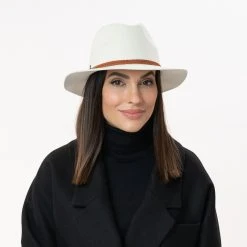 White Traveller Wollhut Mit Lederband By Lierys 10 White Traveller Wollhut Mit Lederband By Lierys -Stetson Speichern White Traveller Wollhut mit Lederband by Lierys.57546 7